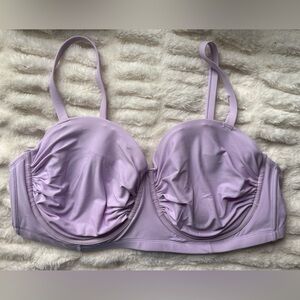 NWT Xhilaration Lilac Bikini with Ruched Detailing